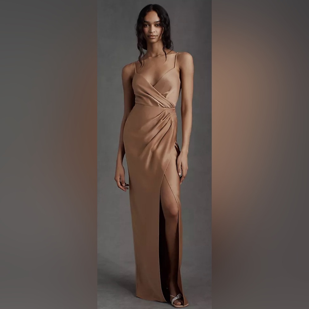Anthropologie BHLDN Freya Satin Charmeuse Dress